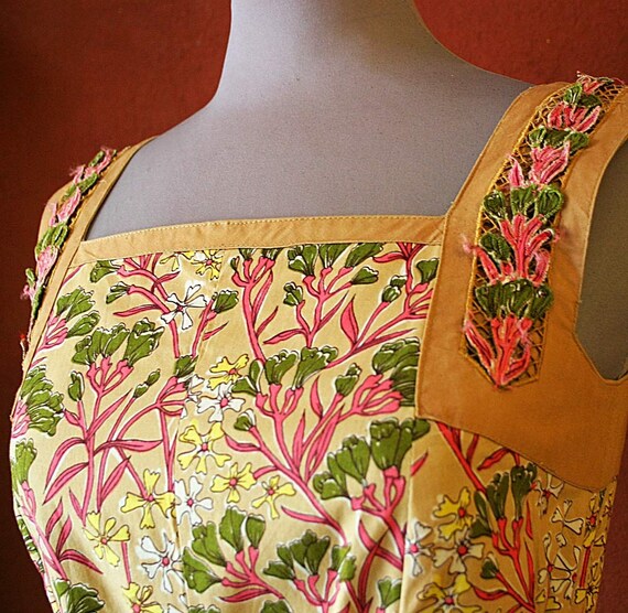 70s FLORAL SUMMER DRESS - Etsy