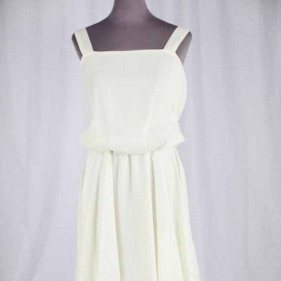 80-90s Chiffon Party Dress, Size 16
