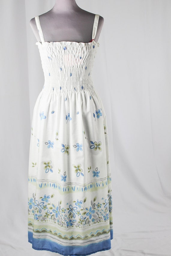 White Floral Maxi Dress - image 1