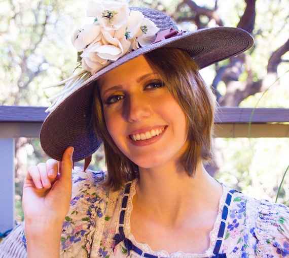 Wide-Brim Brown Straw Hat by Parkridge