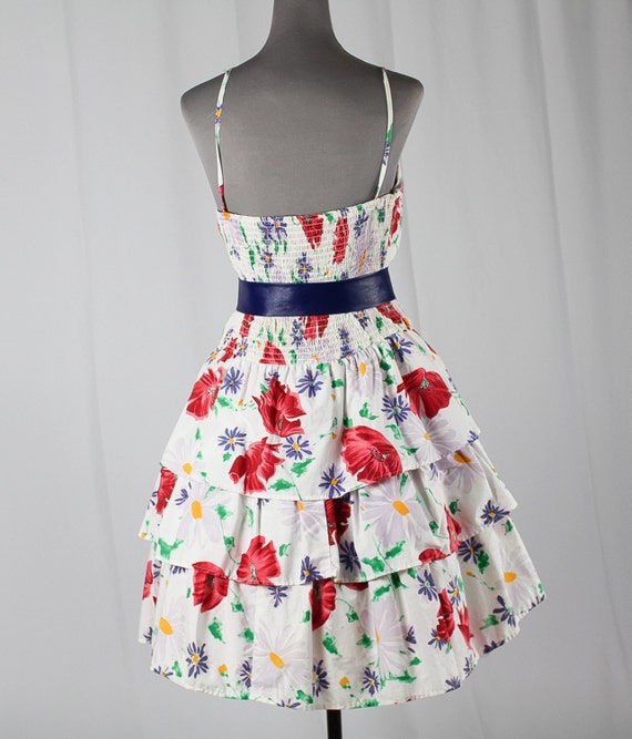 80S FLIRTY FLORAL FROCK - image 4