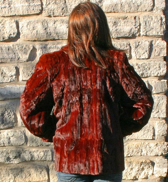 1940s MAHOGANY Sheared BEAVER JACKET - image 2