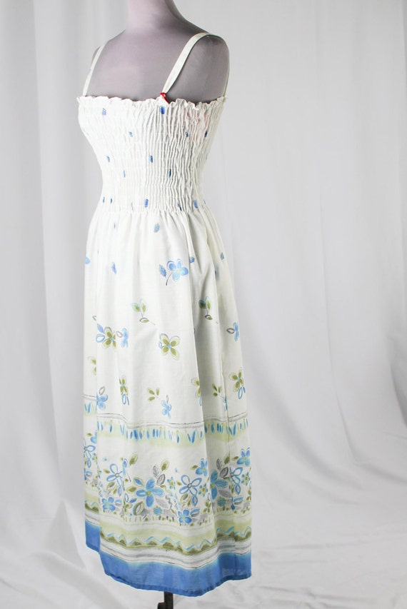 White Floral Maxi Dress - image 4