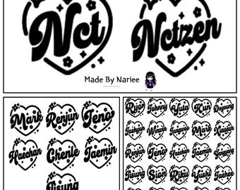 ステッカー オーダー EXO NCT seventeen セブチ BTS 車 ステッカー