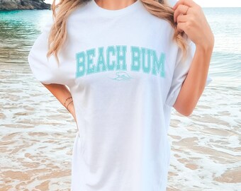 Beach Bum Comfort Colors T-shirt: Summer Vacation Tee