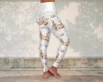 Nussknacker Yoga Leggings, Frauen Activewear, Yogahosen, Gym Workout Leggings, Leggings mit hoher Taille, schmeichelhafte Leggings, Leggings für Frauen