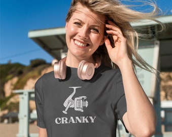 Cranky Fisherman T-Shirt, Funny Fishing Dad Gift