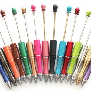 Metal Beadable Pen/beadable Pens/Add-A-Bead Pens - (1 Pen)
