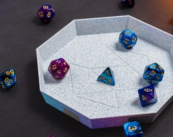 Custom DnD Dice Trays | Classic Design in 6 Colors | TTRPG Accessory for Dungeons & Dragons