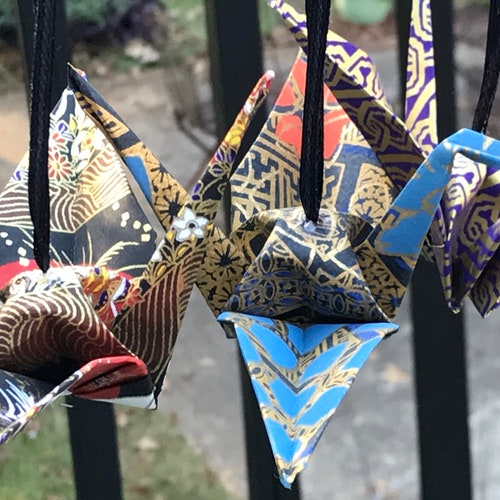 A shops Set Of 30 Origami Crane Ornaments for Margaret A.