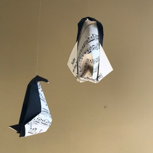 Musical Origami Penguin Mobile image 5