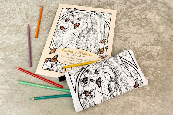 Birthstone Goddesses Coloring Book A Birthstone and Birth