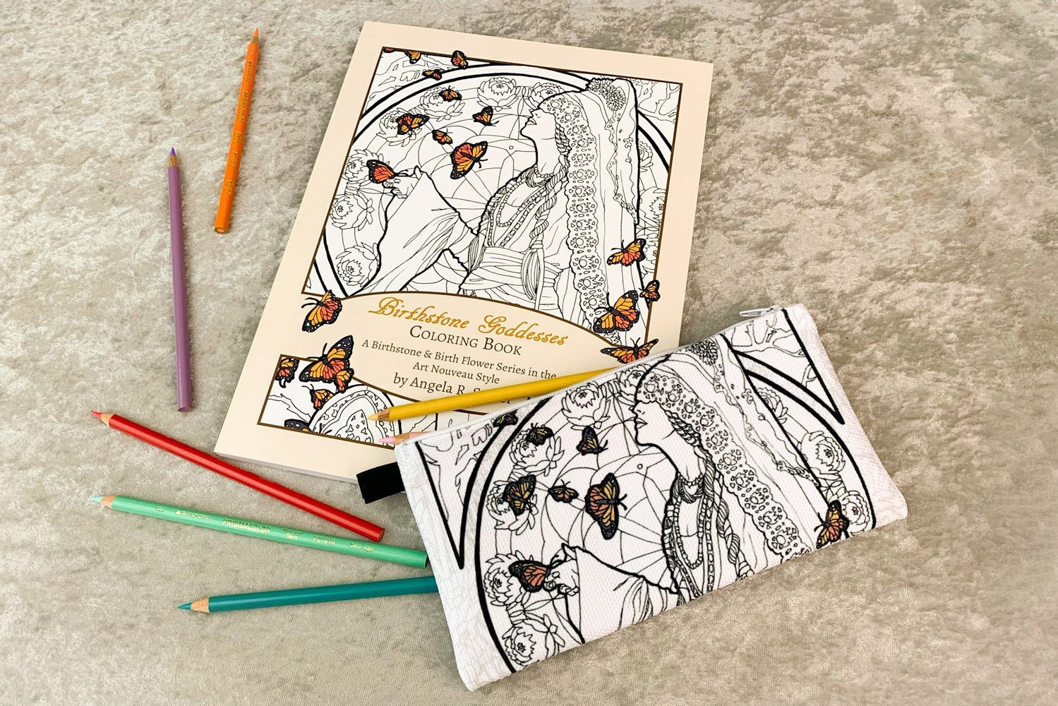 Birthstone Goddesses Coloring Book A Birthstone and Birth