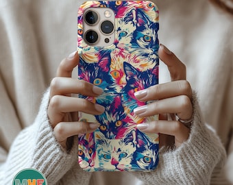 Coque de portable chat Weirdcore Coque de portable esthétique chat mignon pour iPhone 16, amoureux des chats noirs Coque Samsung S25