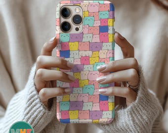 Coque de portable chat Weirdcore Coque de portable esthétique chat mignon pour iPhone 16, amoureux des chats noirs Coque Samsung S25
