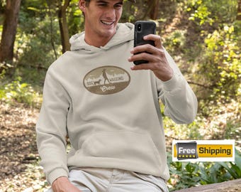 Sweat à capuche ras du cou pour promener son chien | Style rétro des années 80