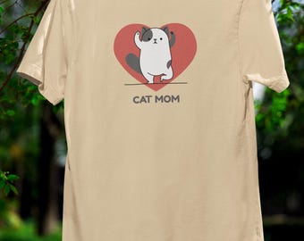 Chemise maman chat, style contour moderne