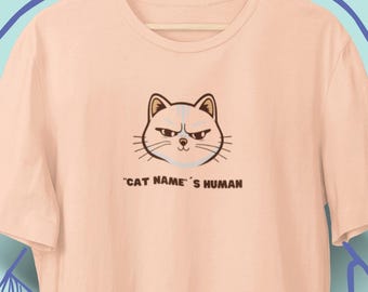 T-shirt homme chats, style contour moderne, amoureux des chats