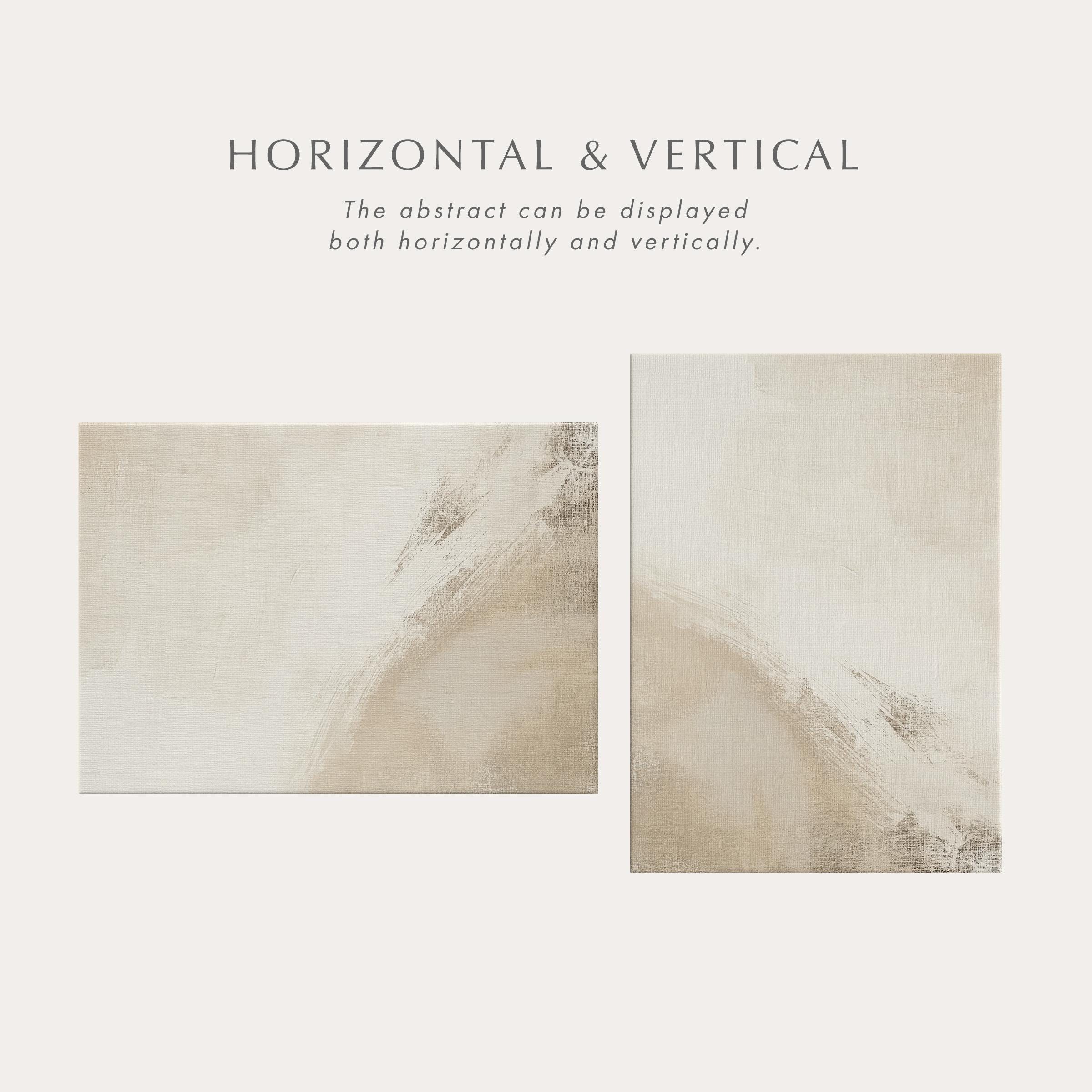 Beige Abstract Painting - Japandi Wabi Sabi Wall Art | Neutral Tones ...