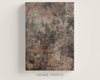 Modern Abstract Painting, Earthy abstract Wall Art, Neutral Tone Wall Art, Bedroom Decor | Beige Brown Poster, Digital download | H052