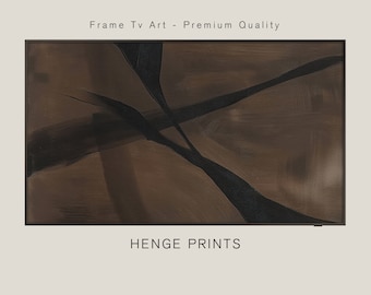 Samsung Frame TV Art / Moody Vintage Abstract Art / Download digitale Arredamento moderno in stile fattoria / Digital Minimalist Neutral Brown Frame TV Art