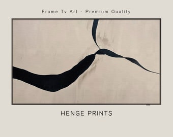 Samsung Frame TV Art, Samsung Frame TV Art Abstrakte Malerei, Soft Shapes Frame Tv Art, neutrale Töne, Japandi Frame TV Digital Download
