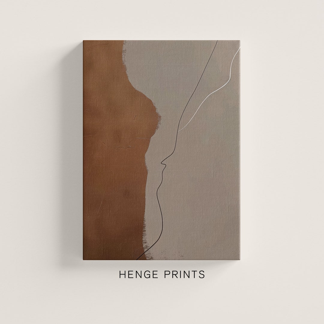 Japandi Abstract Painting | Wabi Sabi Wall Art | Instant Download Print ...