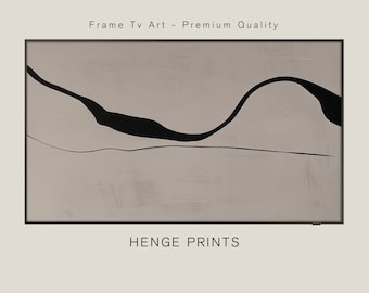 Samsung Frame Tv Art Japandi Abstract, Soft Shapes, Wabi Sabi Painting, Neutral Muted Minimalist, Digital download Frame Tv Art Apple Tv Art