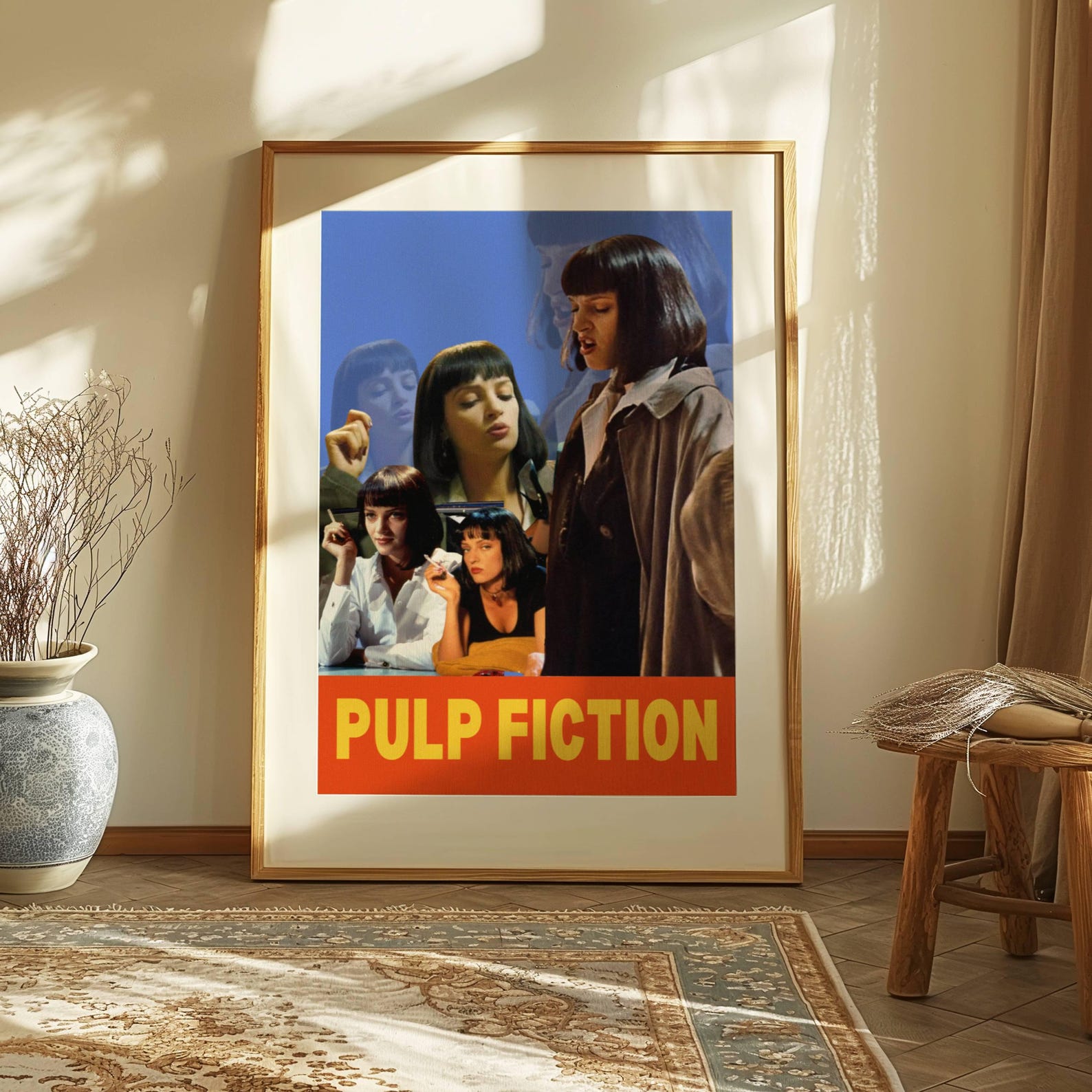 PULP FICTION Movie Poster - Printable Art Print - Mid Century Wall Art ...