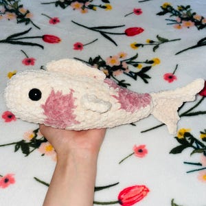 Crochet koi fish plushie