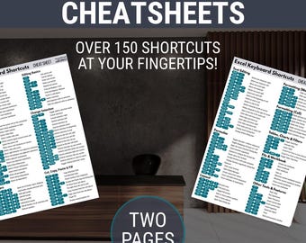 150+ Excel-sneltoetsen Cheatsheetgids Handleiding voor analisten Excel-training voor beginners Afdrukbare Excel-tips pdf