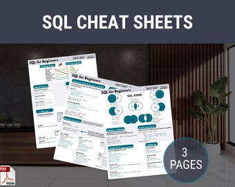 SQL Cheat Sheet Learn SQL Reference Training for Data Analyst Beginners pdf