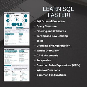 SQL-spiekbriefje Leer SQL-referentietraining voor beginners met gegevensanalisten pdf afbeelding 2
