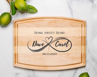 Personalized Cutting Board Charcuterie Board, Wedding Gift, Housewarming Gift, Unique Gift, Bridal Shower Gifts, Engraved Engagement Present