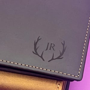 Personalized Leather RFID Wallet, Engraved Genuine Leather Custom Wallet, Anniversary Gift For Him, Husband, Boyfriend, Men, Father, Dad