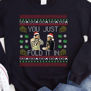 Koszula świąteczna Schitts Creek Sweater, po prostu złóż ją w koszulkę, najlepsze życzenia, najserdeczniejsze pozdrowienia, Ew David, koszulka świąteczna