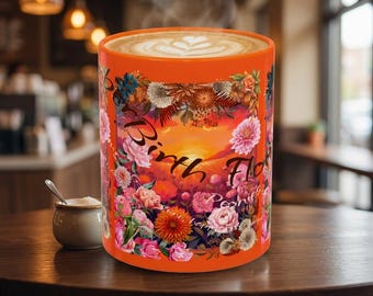 November Birth Flower Sunrise Accent Coffee Mug