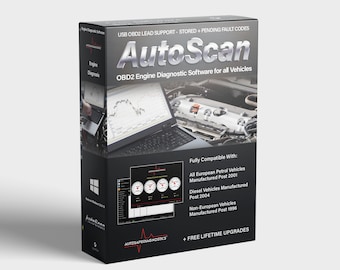 Autoscan 標準 OBD2 EOBD エンジン カー診断ソフトウェア (全車両用) ELM327