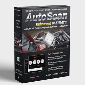 Autoscan Enhanced ULTIMATE OBD2 EOBD Engine Car Diagnostic Software for all Vehicles Elm327