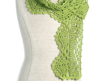 CROCHET PATTERN Primavera Scarf for Kids and Adult 3 Sizes PDF eBook Instant download