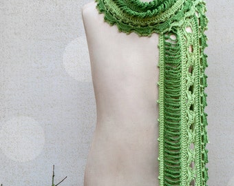 CROCHET PATTERN Dryad Crocheted Scarf Sizes Kids to Adult  ebook PDF