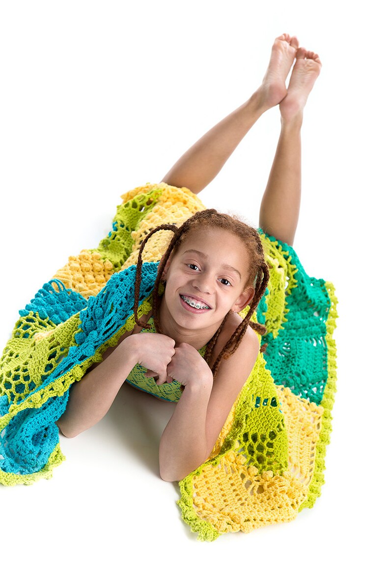 CROCHET PATTERN Silverlace & Tropicana Blankets Ebook Crochet Pattern in PDF image 4