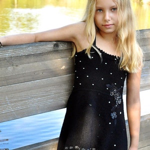 PATTERN Faerie Dreams. Hand Knitted Dress Pattern With Crochet Details