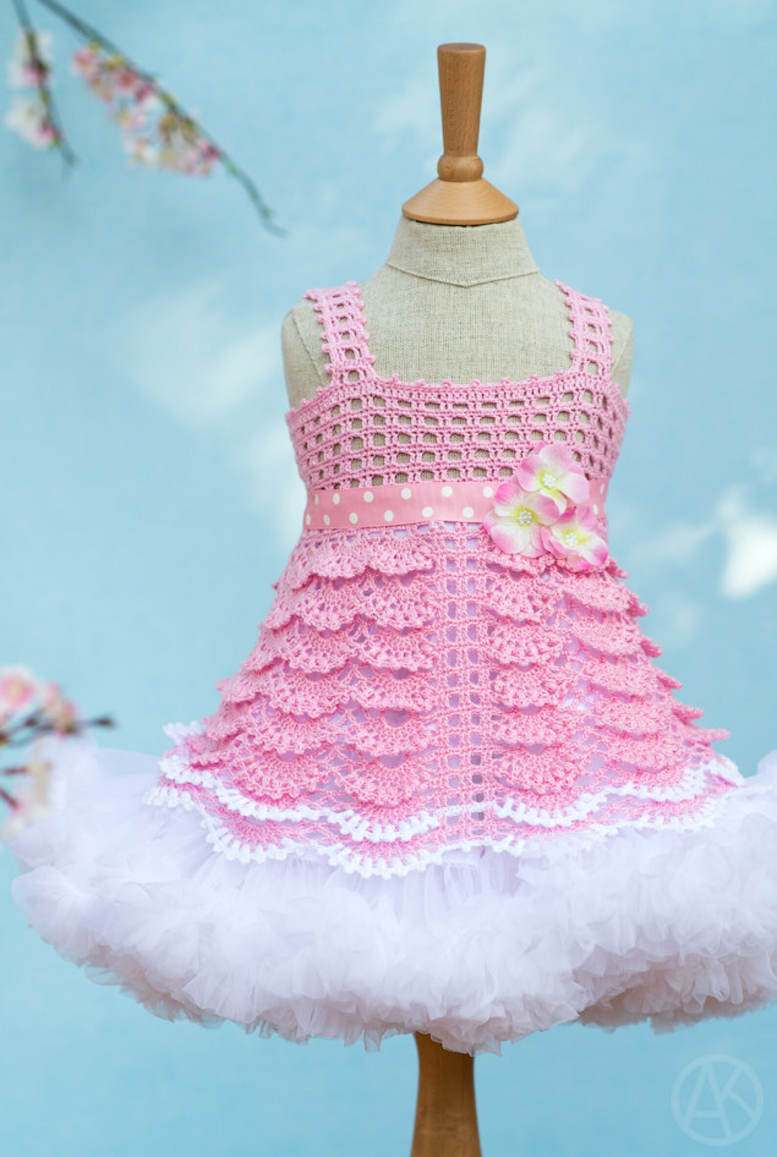 CROCHET PATTERN Sakura Top Crocheted Pattern for Kids 212 in Etsy México