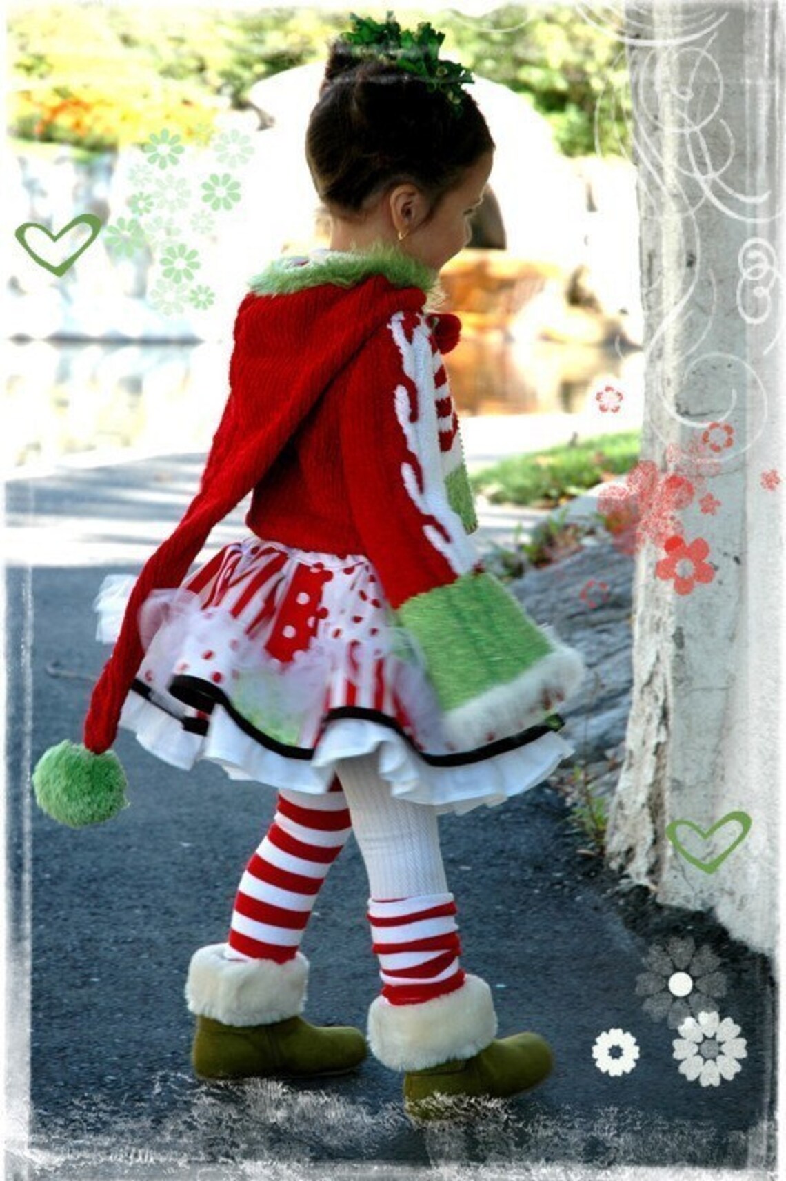 KNIT PATTERN Christmas Hand Knitted Jacket Sizes 2-12 Knit Pattern With ...