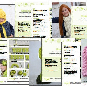 8 KNIT DESIGNS PATTERN Rapunzel Hand Knitted Accessories eBook/ Knit Pattern in Pdf Instant Download image 5