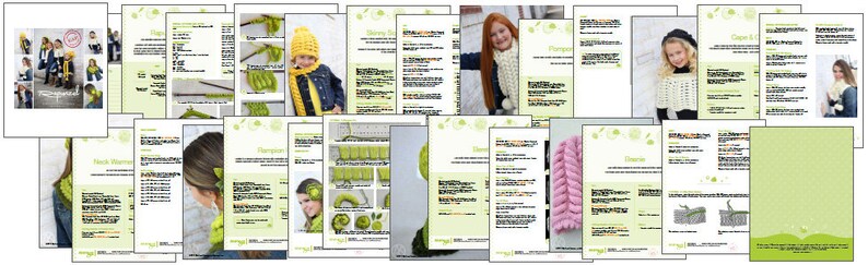 8 KNIT DESIGNS PATTERN Rapunzel Hand Knitted Accessories eBook/ Knit Pattern in Pdf Instant Download image 5