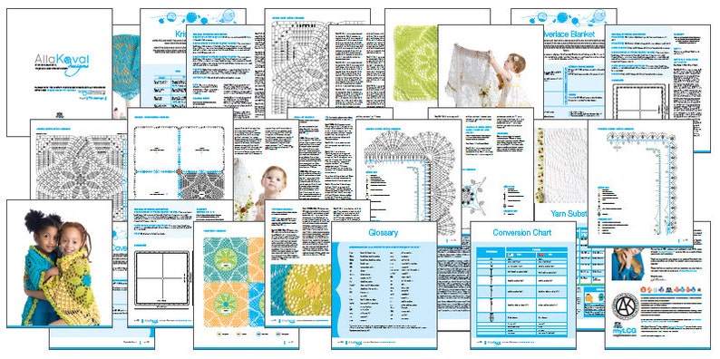 CROCHET PATTERN Silverlace & Tropicana Blankets Ebook Crochet Pattern in PDF image 5