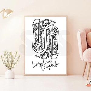 Long Live Cowgirls | Digital Poster Print