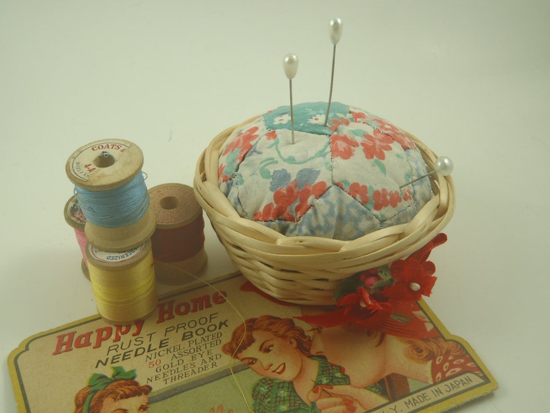 Upcycled Quilt Pin Cushion Repurposed Pincushion Etsy